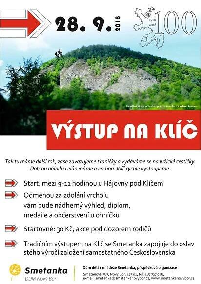 Výstup na Klíč 2018 Nový Bor. Akce Sportovní akce Turistika 