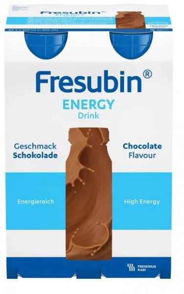 FRESUBIN ENERGY DRINK PŘÍCHUŤ ČOKOLÁDOVÁ perorální roztok 4X200ML