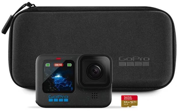 Produktbild von GoPro HERO12 Black Action-Kamera + Etui + Speicherkarte