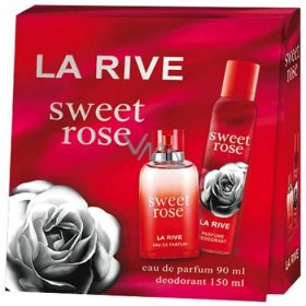 La Rive Sweet Rose perfumed water for women 90 ml + deodorant spray 150 ml, gift set