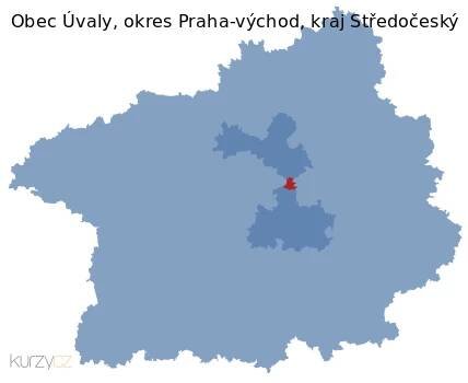 Úvaly v kraji Středočeský