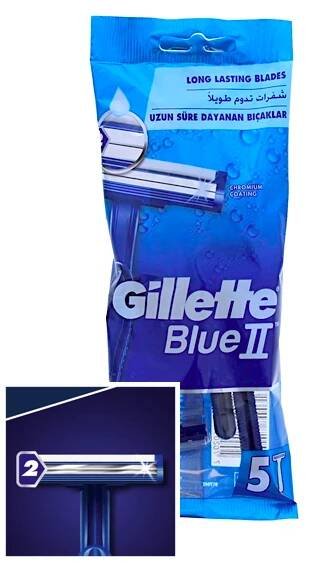 Gillette Blue2 holítka 5 ks | LacinaDrogerie.cz