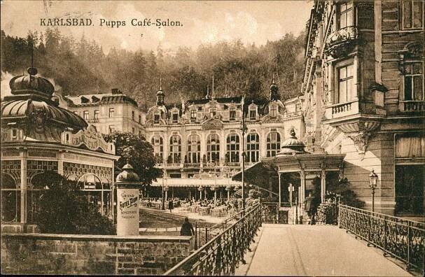 10D4543 Karlovy Vary / Karlsbad - Café salon Pupp