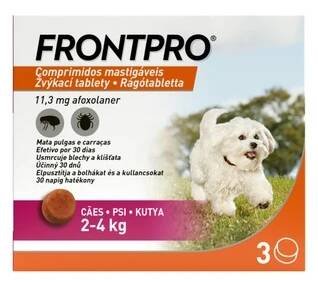 Frontpro pro psy 2–4 kg 3 žvýkací tablety