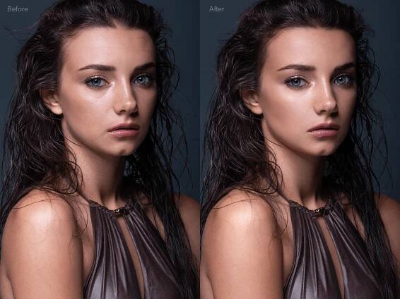 High-end beauty retouching