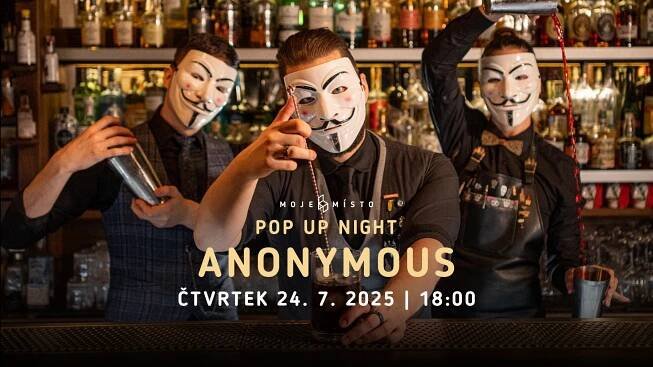 AnonymouS X Moje Místo - POP UP NIGHT - Bistro Moje Místo