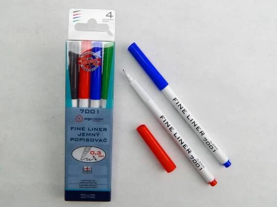 souprava popisovačů 7001 fine liner trojhranné  (777001JD01PK)