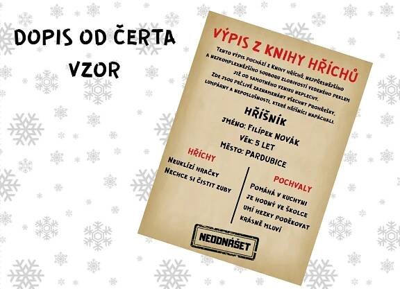 dopis od certa