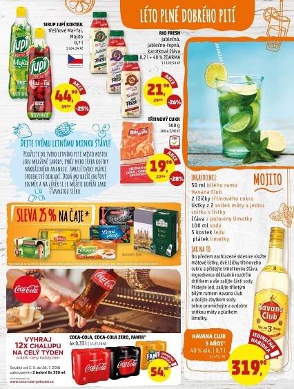 Rum kubánský bílý Aňejo 3 Anos Havana club v akci Penny Market od 7.6.2018