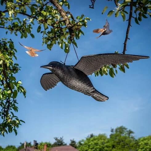 VELKÝ HAVRAN ODPUZOVAČ NA BALKON PTÁKŮ HOLUBŮ ŠPAČKŮ NA PTÁKY ZA LETU 56cm Značka Kadax