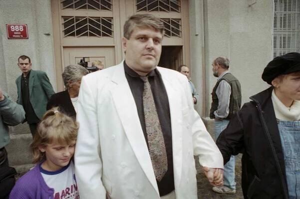 Ivan Jonák po propuštění z vězení, kdy již nenosil svou ikonickou kudrnatou dlouhou hřívu