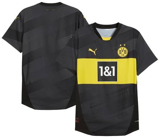 Borussia Dortmund Puma 2024/25 Away Authentic Jersey - Black