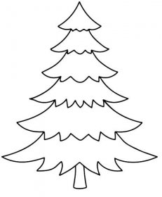 Vymaluj ozdoby na vánočním stromku - omalovánky k vytisknutí