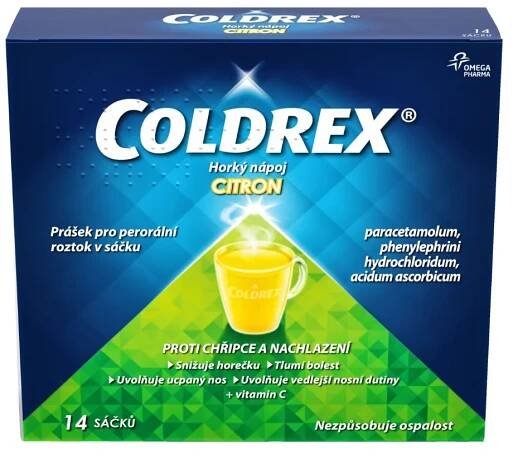 Coldrex Horký nápoj Citron 14 sáčků 