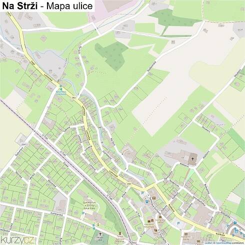 Na Strži - mapy | Kurzy.cz