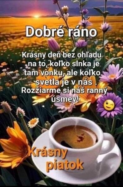 a cup of coffee sitting on top of a saucer next to some daisies