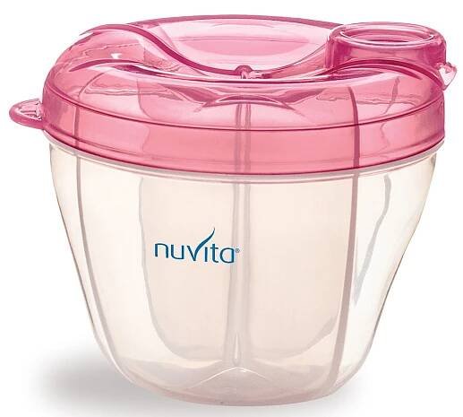 Nuvita Nádoba a dávkovač na sušené mléko Pastel Pink