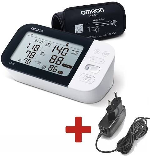 Tlakoměr OMRON M7 Intelli IT s AFIB a bluetooth připojením + ZDROJ