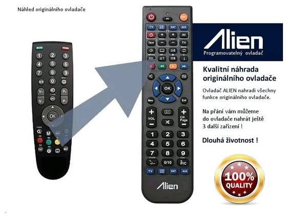 Dálkový ovladač Dálkový ovladač ALIEN SENCOR SLT3709DVBT