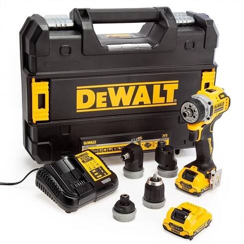 DeWALT DCD703L2T aku vrtačka s multifunkční hlavou 12V 2x3,0Ah - Nářadí Potač