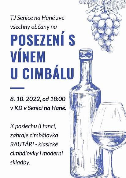 Posezení s vínem u cimbálu