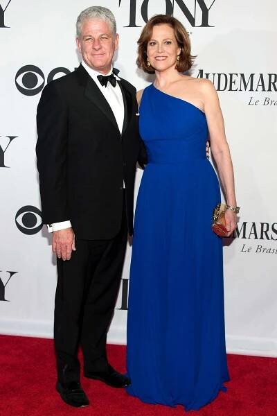 Sigourney Weaver and Jim Simpson attend the 67th Annual Tony Awards on June 9, 2013 in New York City.