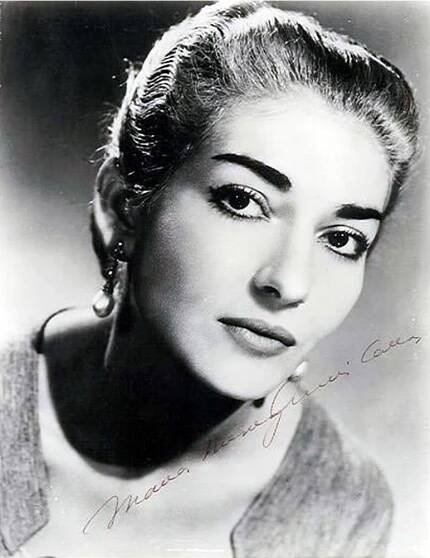 MARIA CALLAS Autograph