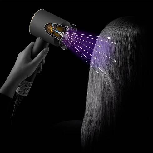 Dyson Supersonic Nural HD16 fén na vlasy, 1600 W, difuzér, 4 teploty, 3 rychlosti, Jasper/Plum | Veashop
