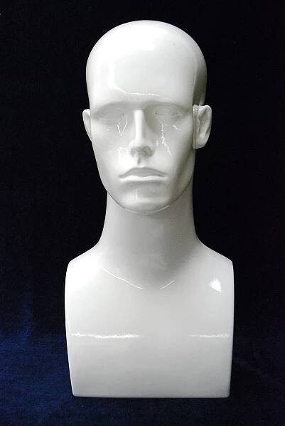 Gloss White Plastic Male Display Head MM-ERAW-GW