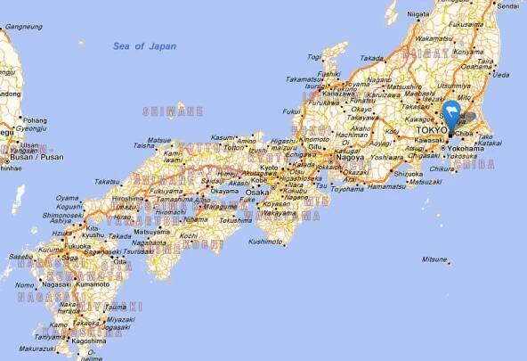 map of japan