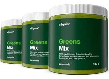 Přírodní produkt Vilgain Greens Mix – 3× limonáda 300 g - Doprava ZDARMA