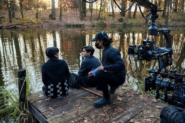 Jenna Ortega, Isaac Ordonez - Wednesday - Co člověk zasévá, to smrtka sklízí - Z natáčení
