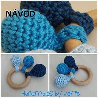 Háčkované mini chrastítko - návod na háčkování