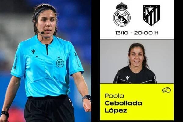 Paola Cebollada, árbitra de LaLiga F.