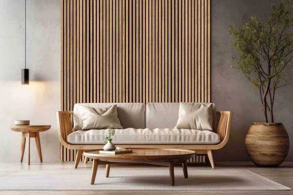 Lamelové stěnové dekorativní panely na desce 10 dub halifax 275 cm x 46 cm Stav balení originální