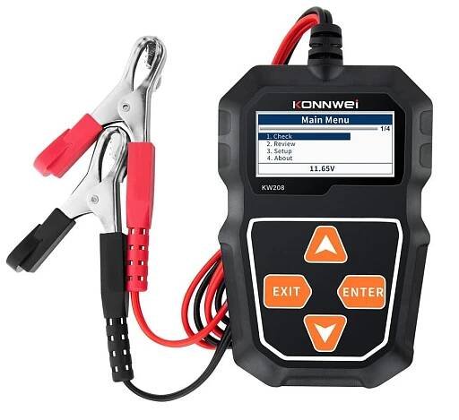 KONNWEI KW208 12V zkoušečka autobaterií  záruka! - Elektro