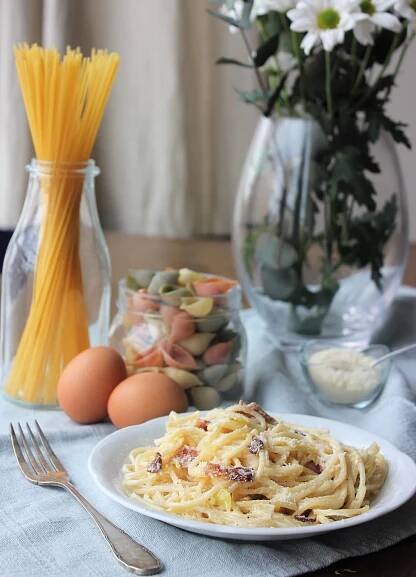 Espaguetis carbonara