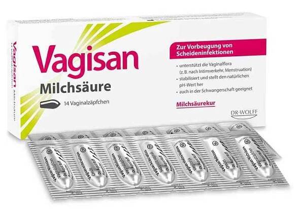 Vagisan Milchsäure Vaginalzäpfchen (14 stk)