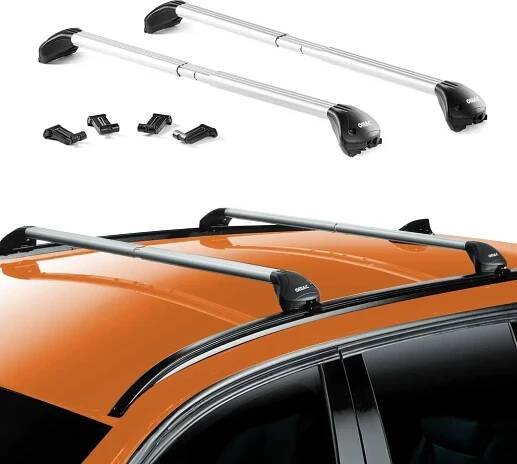 Obrázek produktu pro Střešní nosič pro Audi A4 Avant B8 2008-2015 hliník stříbrný 2 ks ABE