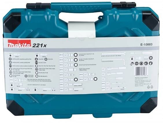 Makita E-10883 sada montážních klíčů 221ks