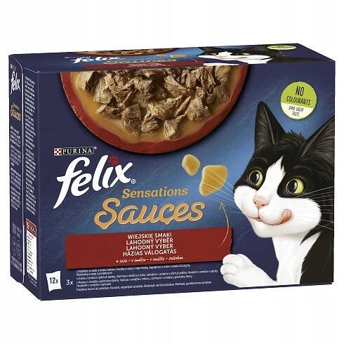 Vlhké krmivo pro kočky Felix venkovské příchutě v želé 12 x 85 g