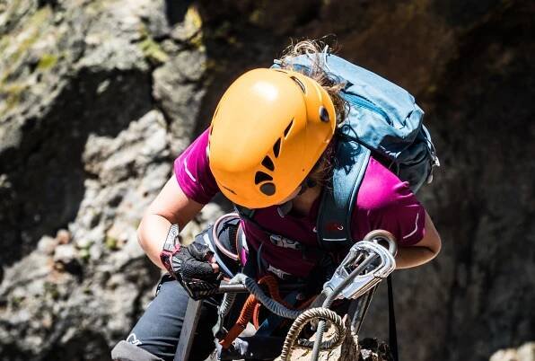 Via ferrata in the Saas valley