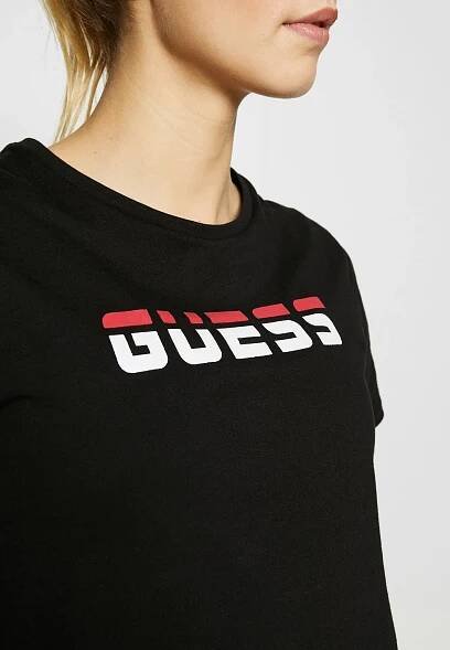 Dámské tričko Dámské tričko O02A16JA900-A996 černá - Guess bílá S