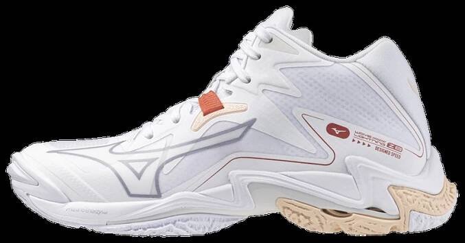 MIZUNO Wave Lightning Z8 MID (v1gc240525 White/aleutian/cloud pink) DONNA