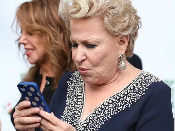 Bette Midler cell phone iphone