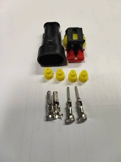 BB konektor Superseal 1.5, IP67 voděodolný konektor 1ks/set - Konektory - Elektro, PRO MOTO - 189 Kč - Motocentrum B&B
