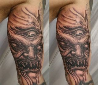 tatuaje de demonio