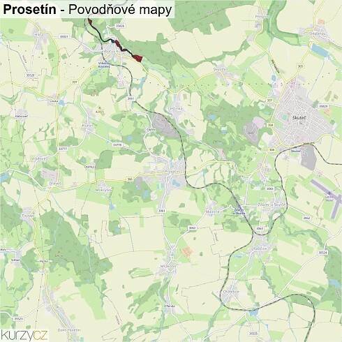 Prosetín - mapy | Kurzy.cz