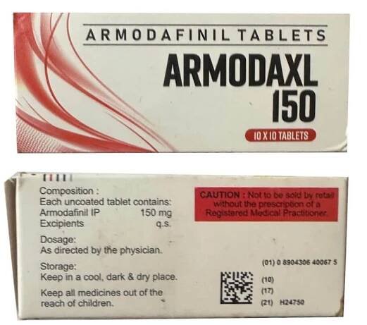 ArmodaXL 150mg - Armodafinil - 100 tablet - Lékárna-EU