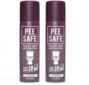 Pee Safe Toilet Seat Sanitizer Spray 75 Ml - Floral| Reduces The Risk Of Uti & Other Infections
